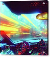 2 Suns In My Rearview Mirror Acrylic Print