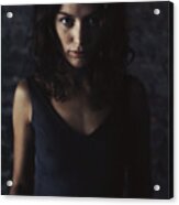 Woman Looking Into Camera, Portrait. #2 Acrylic Print