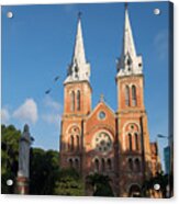 Notre-dame Cathedral Basilica Of Saigon, Officially Cathedral Basilica Of Our Lady Of The Immaculate Conception Is A Cathedral Located In The Downtown Of Ho Chi Minh City, Vietnam #20 Acrylic Print