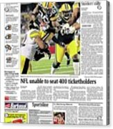 2011 Packers Vs. Steelers Usa Today Sports Section Front Acrylic Print