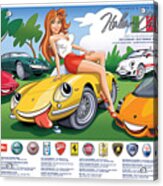 2018-2019 Atlanta Italian Car Day Poster Acrylic Print