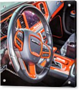 2022 Go Mango Orange Dodge Charger Scat Pack Srt 392 X104 Acrylic Print