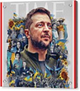 2022 Person Of The Year - Volodymyr Zelensky And The Spirit Of Ukraine Acrylic Print