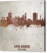 Ann Arbor Michigan Skyline #21 Acrylic Print