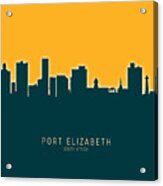 Port Elizabeth South Africa Skyline #22 Acrylic Print