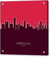 Honolulu Hawaii Skyline #25 Acrylic Print