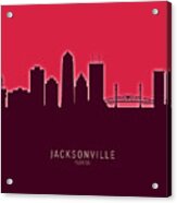 Jacksonville Florida Skyline #28 Acrylic Print