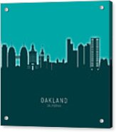 Oakland California Skyline #29 Acrylic Print