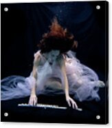 Nina Underwater For The Hydroflute Project Acrylic Print