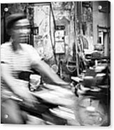 Siem Reap Cambodia Street Motorbikes #3 Acrylic Print