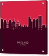 Oakland California Skyline #31 Acrylic Print