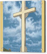 312 Jeanies Father Beneath The Cross Acrylic Print