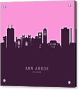 Ann Arbor Michigan Skyline #32 Acrylic Print
