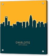 Charlotte North Carolina Skyline #32 Acrylic Print