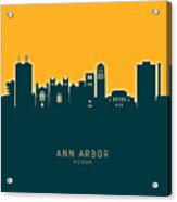 Ann Arbor Michigan Skyline #33 Acrylic Print