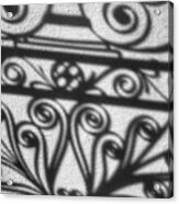 Charleston Wrought Iron Garden Gate In Detail, South Carolina #4 Acrylic Print