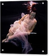 Nina Underwater For The Hydroflute Project #4 Acrylic Print
