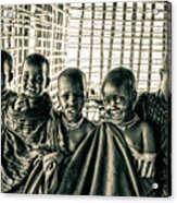 Maasai Children Village School Ngorongoro 4239 Acrylic Print