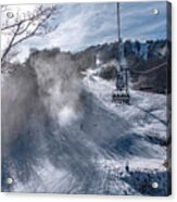 Skiing At The North Carolina Skiing Resort In February #5 Acrylic Print