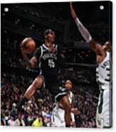 Milwaukee Bucks V Brooklyn Nets #7 Acrylic Print