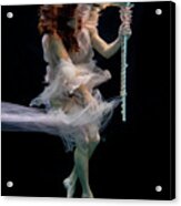 Nina Underwater For The Hydroflute Project #7 Acrylic Print