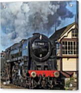 70013 Oliver Cromwell At Quorn And Woodhouse. Acrylic Print