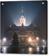 A Foggy Night @ Stratford City Hall Acrylic Print