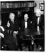 A Meeting Of Minds - Physicists Meeting In Berlin - 1931 Acrylic Print
