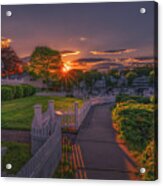 A Perkins Cove Sunset Acrylic Print