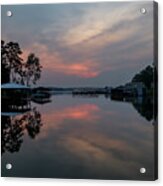 A Pre-sunrise Lake Glimpse Acrylic Print