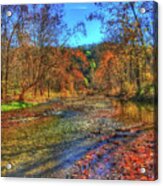 A River In Fall Acrylic Print