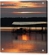 A Sliver Lake Sunrise Acrylic Print