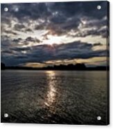 A Squiggle Sunset Acrylic Print