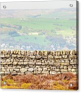 A Wall On Ilkley Moor Acrylic Print