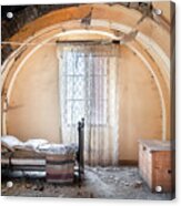 Abandoned Bedroom In Decay Acrylic Print