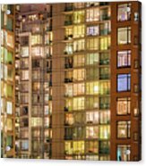 Abstract Apartment Buildings Acrylic Print