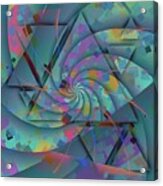 Abstract Colour Geometry 10 Acrylic Print