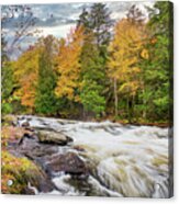 Adirondacks Autumn At Buttermilk Falls 4 Acrylic Print