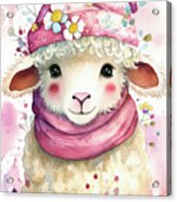 Adorable Little Lamb Acrylic Print