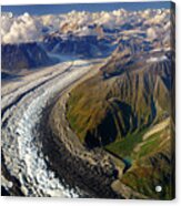 Aerial Of Massive Ruth Glacier In Denali National Park Acrylic Print