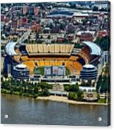 Aerial View Of Heinz Field, Home Of The Pittsburgh Steelers Acrylic Print