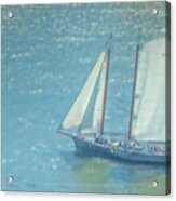 Afternoon Sail On The Hudson River Acrylic Print