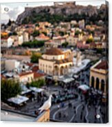 Akropolis Sunset Acrylic Print