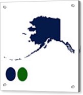 Alaska Map Usa Acrylic Print