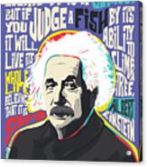 Albert Einstein 12x16 Acrylic Print