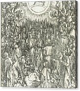 Albrecht Durer  The Adoration Of The Lamb, From The Apocalypse Acrylic Print
