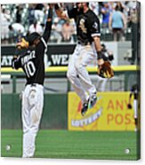 Alexei Ramirez And Adam Eaton Acrylic Print