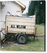 All Welcome Sign Acrylic Print