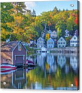 Alton Bay At Lake Winnipesaukee New Hampshire Acrylic Print