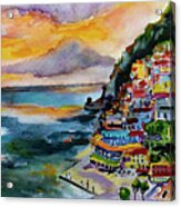 Amalfi Coast Positano Panorama Acrylic Print